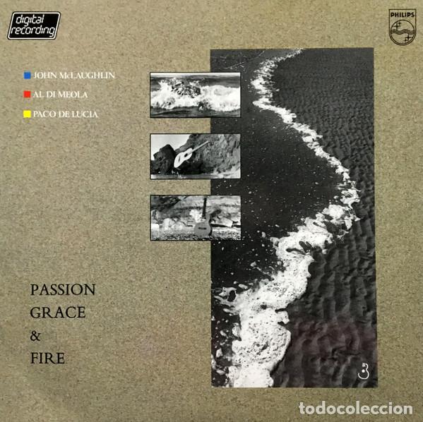 Discos de vinilo: John McLaughlin, Al Di Meola, Paco De Luc&iacute;a, Passion, Grace & Fire - LP
