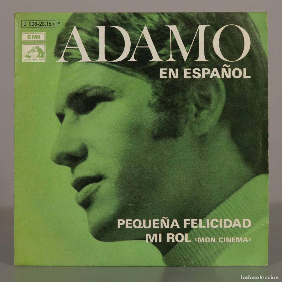 Discos de vinilo: SINGLE. Peque&ntilde;a Felicidad - Mi Rol - Adamo
