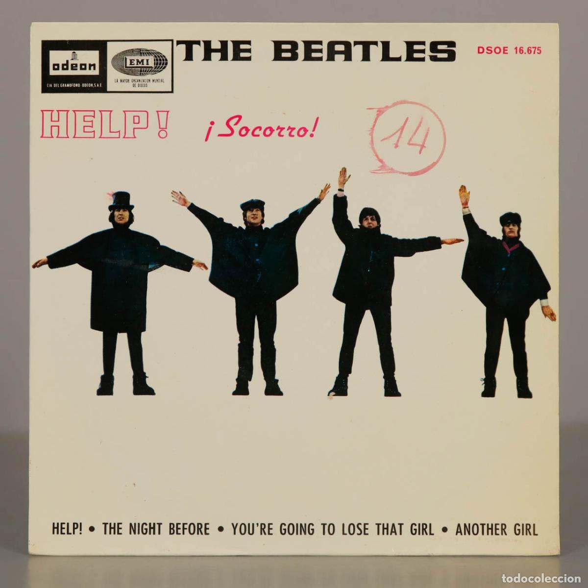 Discos de vinilo: SINGLE. Help! = &iexcl;Socorro! - The Beatles - Odeon