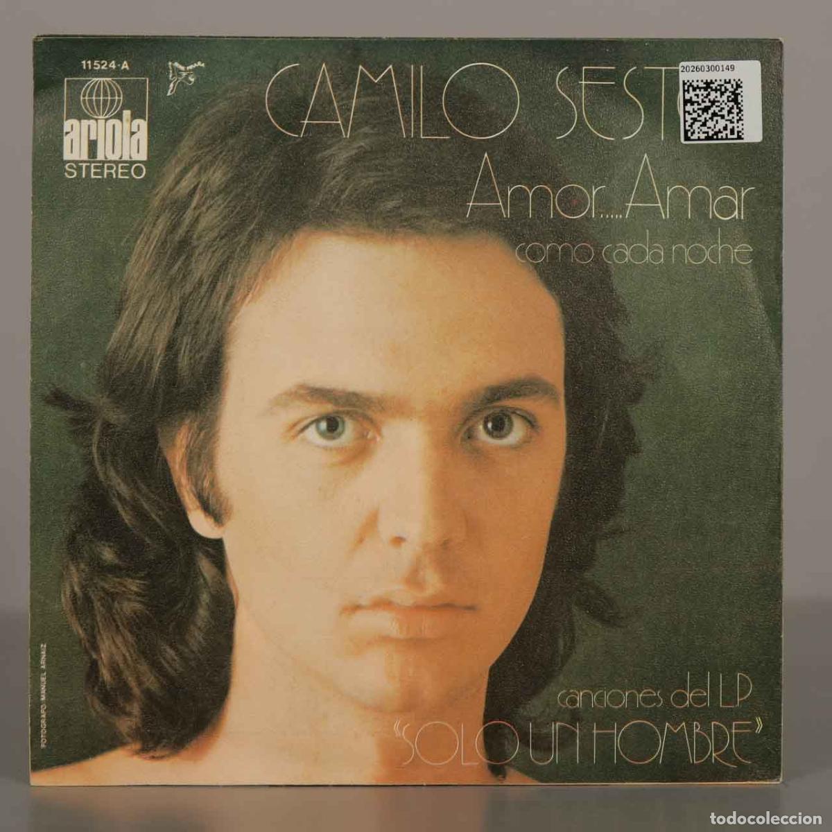 Discos de vinilo: SINGLE. Amor... Amar - Como cada noche - Camilo Sesto - Foto 2