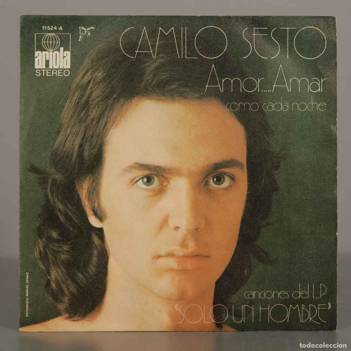 Discos de vinilo: SINGLE. Amor... Amar - Como cada noche - Camilo Sesto - Foto 1