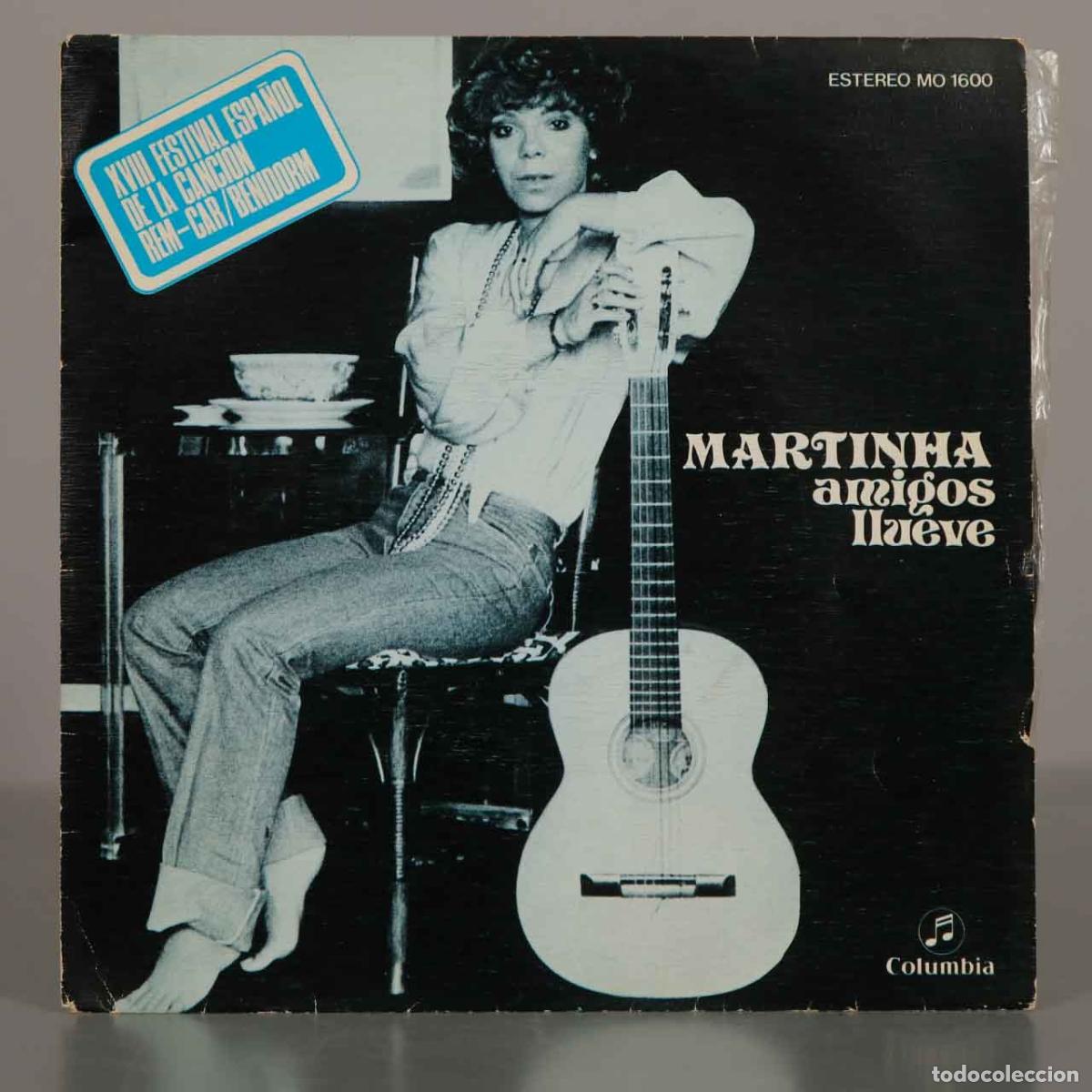 Discos de vinilo: SINGLE. Amigos, Llueve - Martinha