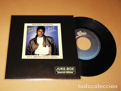 Discos de vinilo: MICHAEL JACKSON - P.Y.T. PRETTY YOUNG THING / WORKING DAY AND NIGHT - SINGLE - 1983 -JUKE-BOX