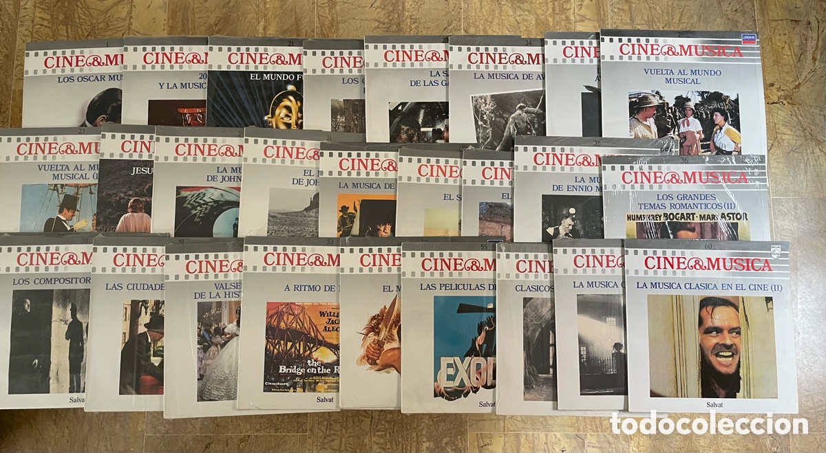 Discos de vinilo: 27 Discos de vinilo.- Cine y M&uacute;sica de Salvat. La saga de las galaxias, Ennio Morricone, cl&aacute;sica&hellip;