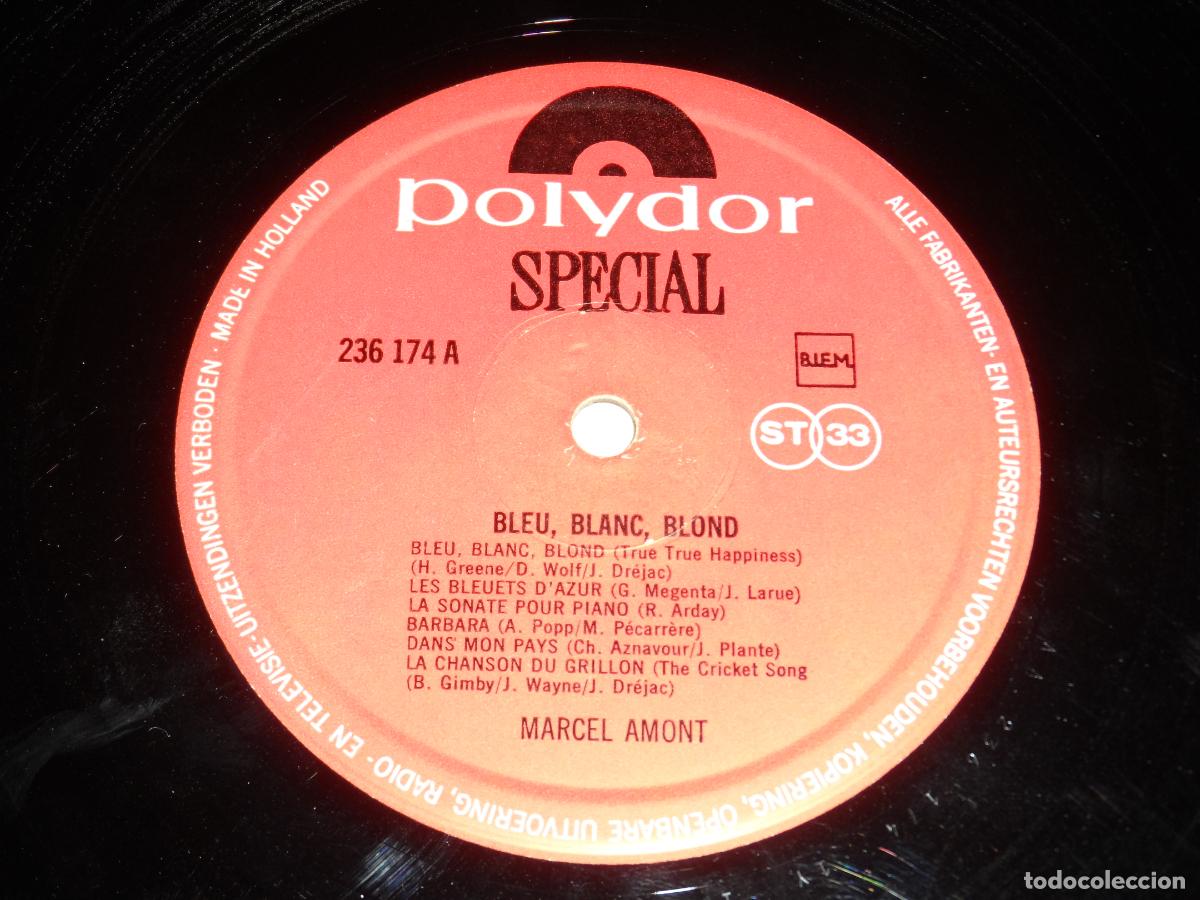 Discos de vinilo: Marcel Amont - Bleu, blanc, blond (NETHERLANDS) - Foto 3