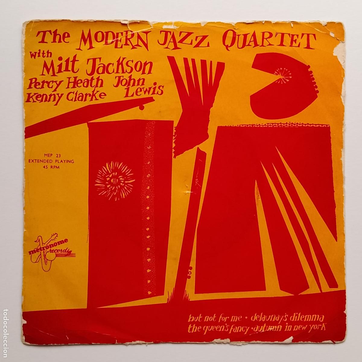 Discos de vinilo: The Modern Jazz Quartet-The Queen's Fancy (7'' single Metronome 1955) Milt Jackson, 'Django'...