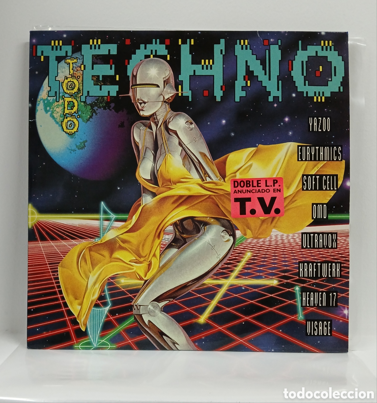 Discos de vinilo: TODO TECHNO DOBLE LP. COMP. SPAIN. 1992 (VG+)