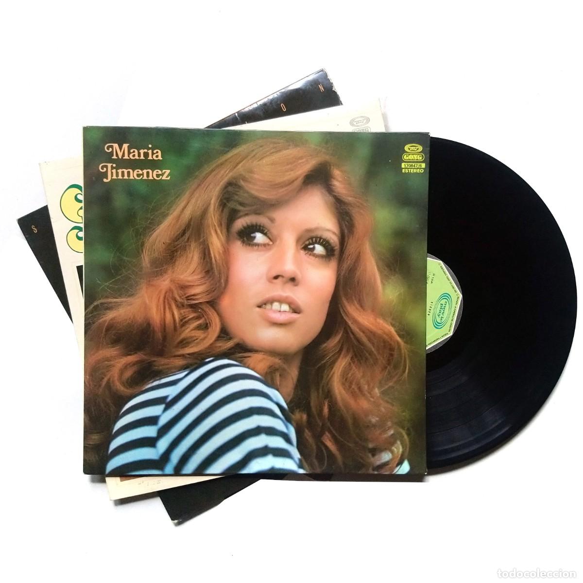 Vinyl records: MARiA JiMENEZ Lote 3 LP sensacion huellas que se van resurreccion de la alegria