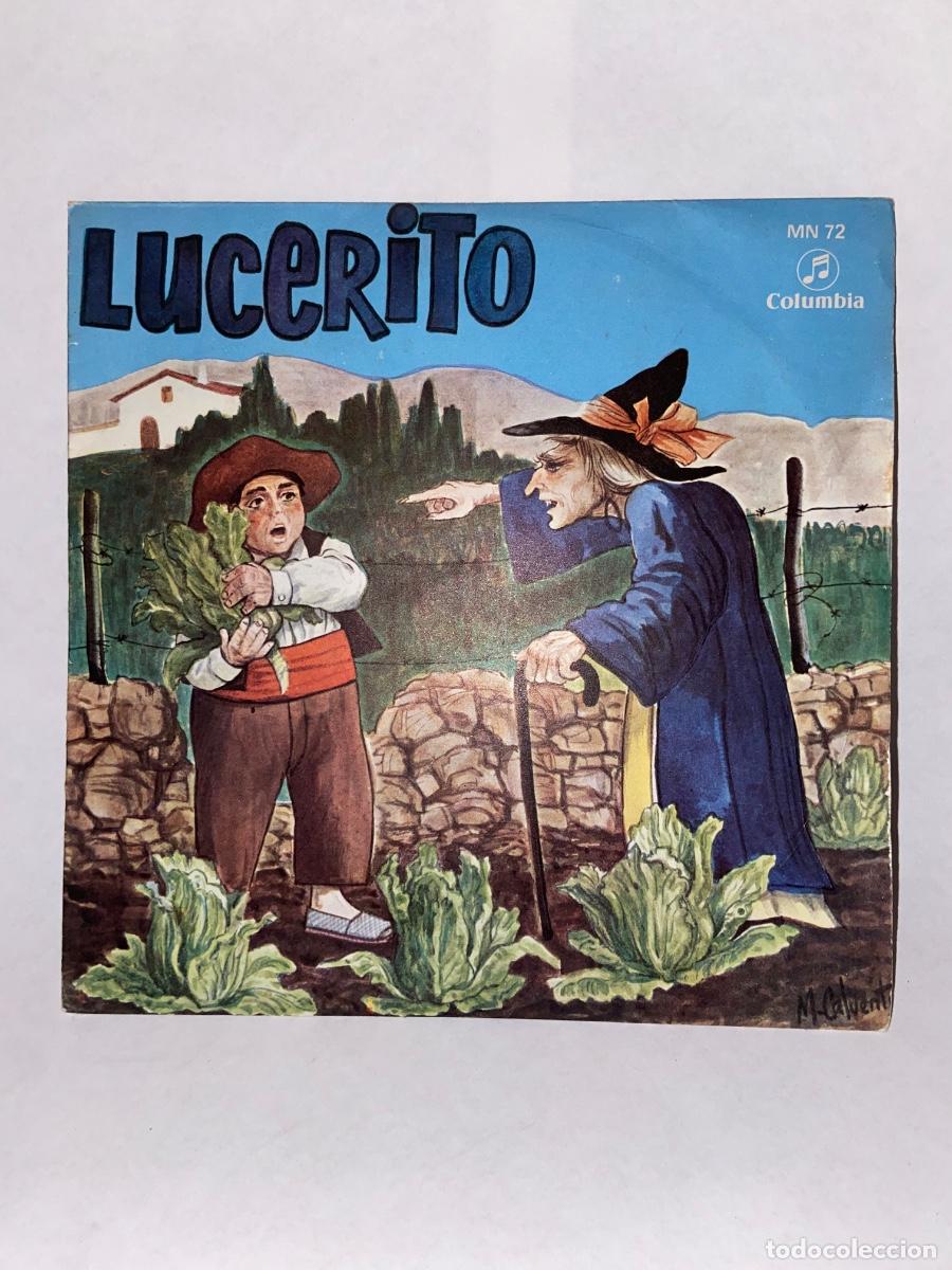 Discos de vinilo: ANTIGUO DISCO CUENTO &ldquo; LUCERITO &ldquo; SINGLE COLUMBIA - Foto 1