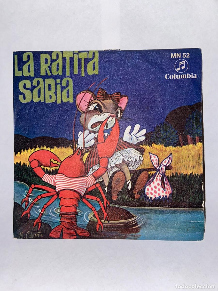 Discos de vinilo: ANTIGUO DISCO CUENTO &ldquo; LA RATITA SABIA &ldquo; SINGLE COLUMBIA