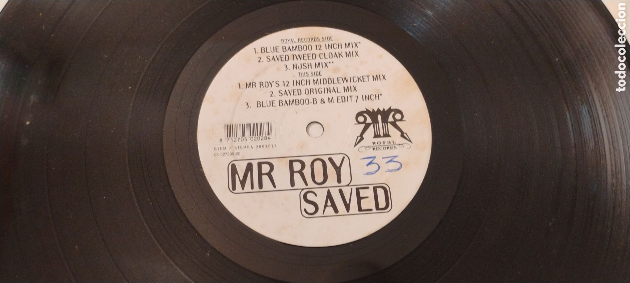 Discos de vinilo: MR.ROY-SAVED-MAXI-ROYAL/NETHERLANDS-IB - Foto 3