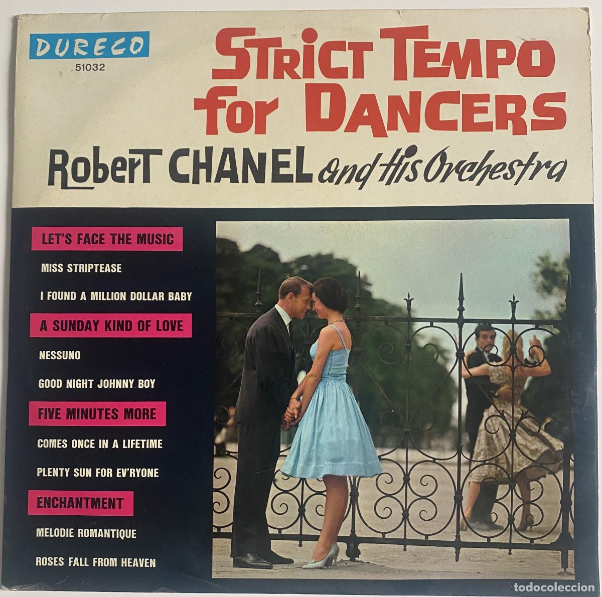 Discos de vinilo: ROBERT CHANEL AND HIS ORCHESTRA - STRICT TEMPO FOR DANCERS - 1966 - DURECO - AMSTERDAM - VER FOTOS