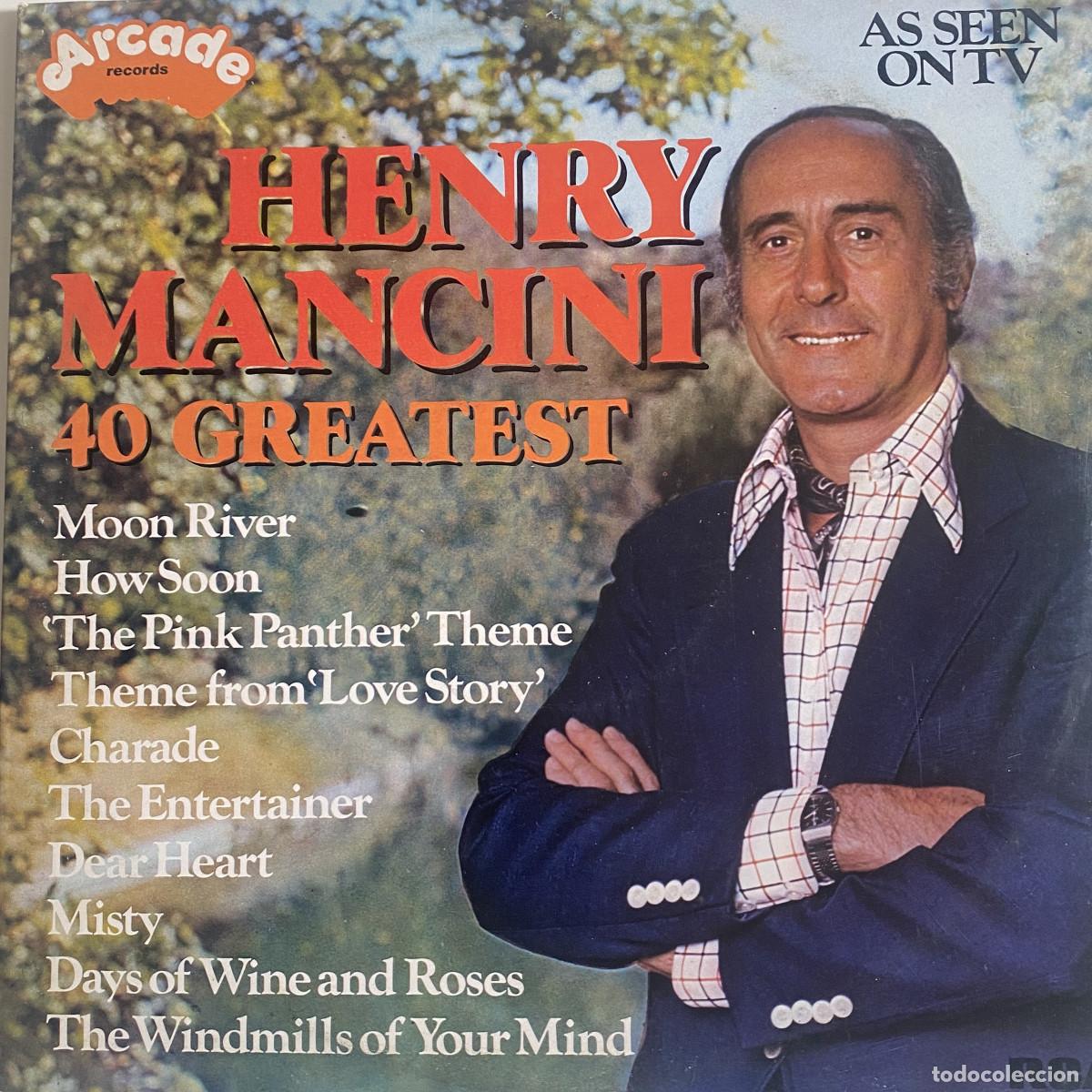 Discos de vinilo: HENRY MANCINI - 40 GREATEST - GRANDES EXITOS - DOBLE ALBUM - ARCADE - RCA RECORDS - VER FOTOS