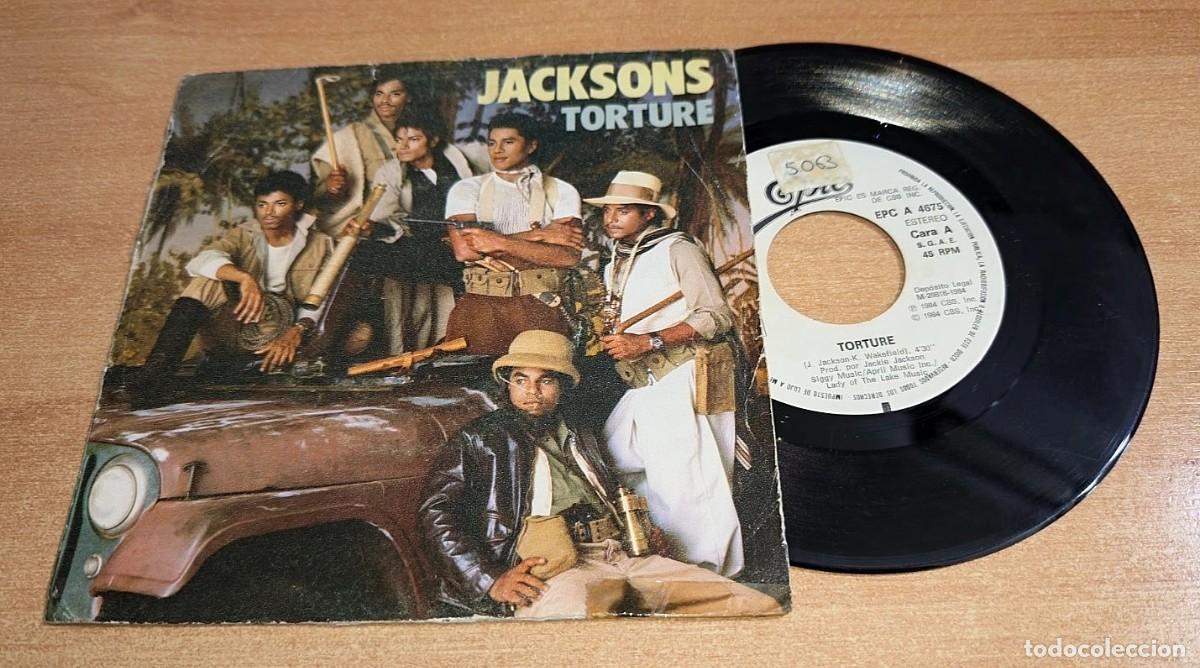 Discos de vinilo: JACKSONS Torture MICHAEL JACKSON SINGLE VINILO PROMO DEL A&Ntilde;O 1984 CONTIENE 1 TEMA