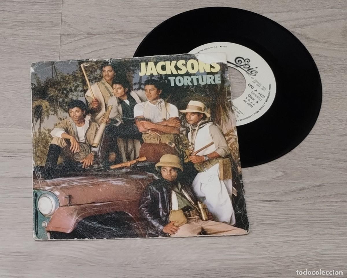 Discos de vinilo: THE JACKSONS ( MICHAEL JACKSON ) - TORTURE ..SINGLE DE EPIC - 1984 - EDICION PROMOCIONAL . ESPA&Ntilde;A