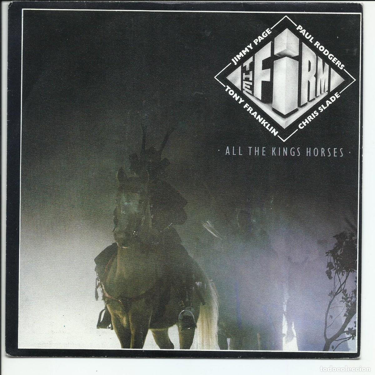 Vinyl-Schallplatten: The Firm.- All The Kings Horses SINGLE PROMO Atlantic &lrm; 789458-7 Espa&ntilde;a 1986 LED ZEPPELIN