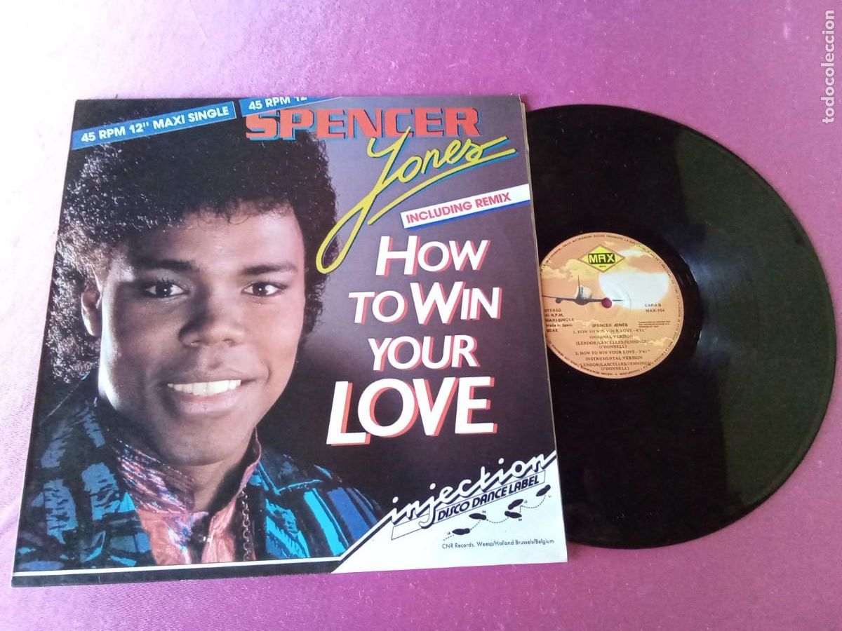 Discos de vinilo: SPENCER JONES HOW TO WIN YOUR LOVE MAXI 1986 LP L31 3
