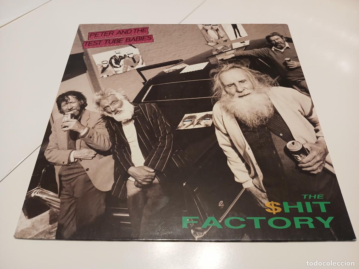 Discos de vinilo: Peter And The Test Tube Babies &ndash; The $hit Factory- (1990) LP disco vinilo