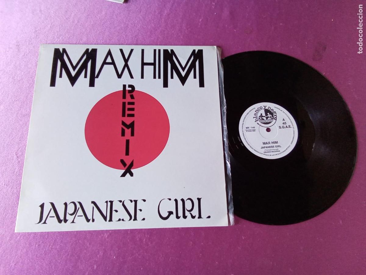 Discos de vinilo: MAX HIM REMIX JAPANESE GIRL 1986 LP L31 3
