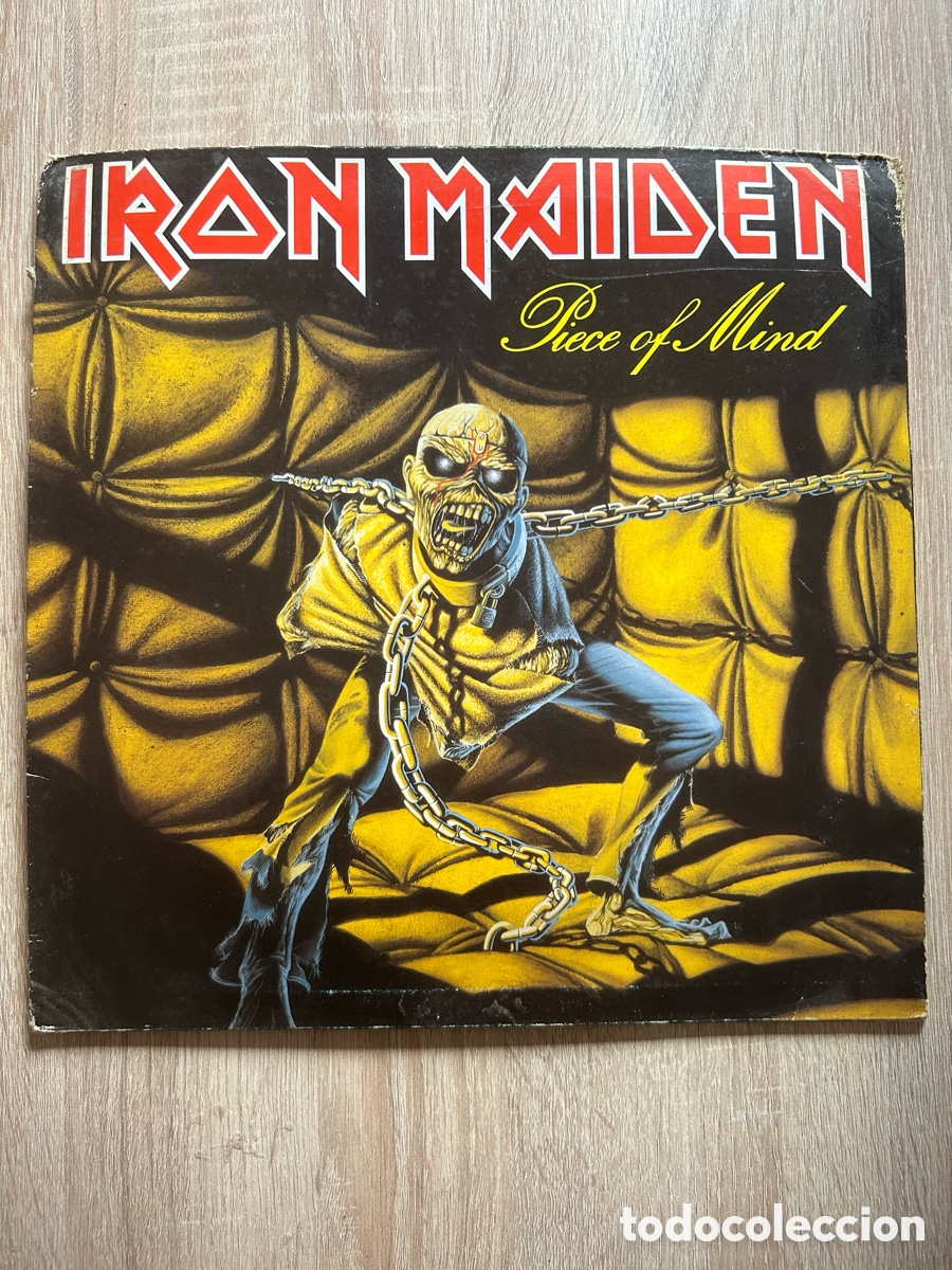 Discos de vinilo: Piece Of Mind - iron maiden 1983 Lp disco de vinilo