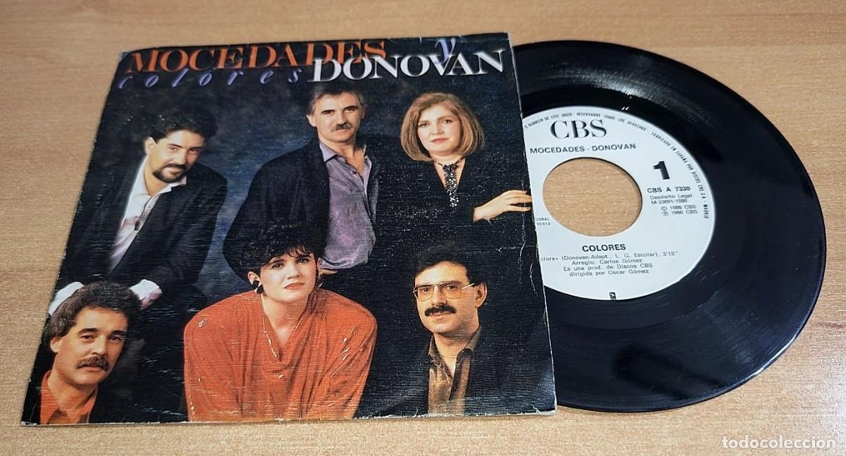 Discos de vinilo: MOCEDADES & DONOVAN Colores CANTADO EN ESPA&Ntilde;OL SINGLE VINILO PROMO DEL A&Ntilde;O 1986 CONTIENE 1 TEMA