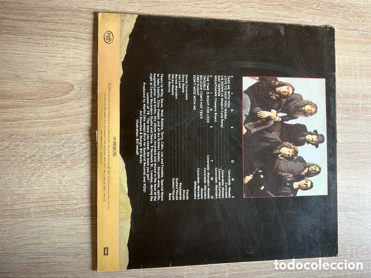 Discos de vinilo: Whitesnake &lrm;&ndash; Trouble - lp ed Espa&ntilde;a Emi 1983 - Foto 2