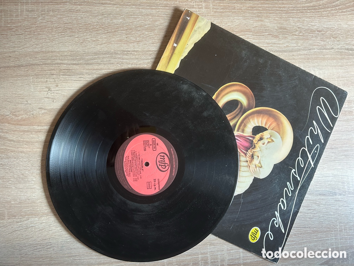Discos de vinilo: Whitesnake &lrm;&ndash; Trouble - lp ed Espa&ntilde;a Emi 1983 - Foto 4