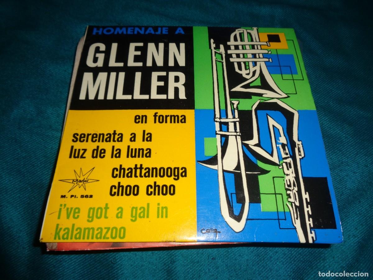 Discos de vinilo: BOBBY KRANE AND HIS ORCHESTRA. HOMENAJE A GLENN MILLER. EP. MARFER, 1965. IMPECABLE