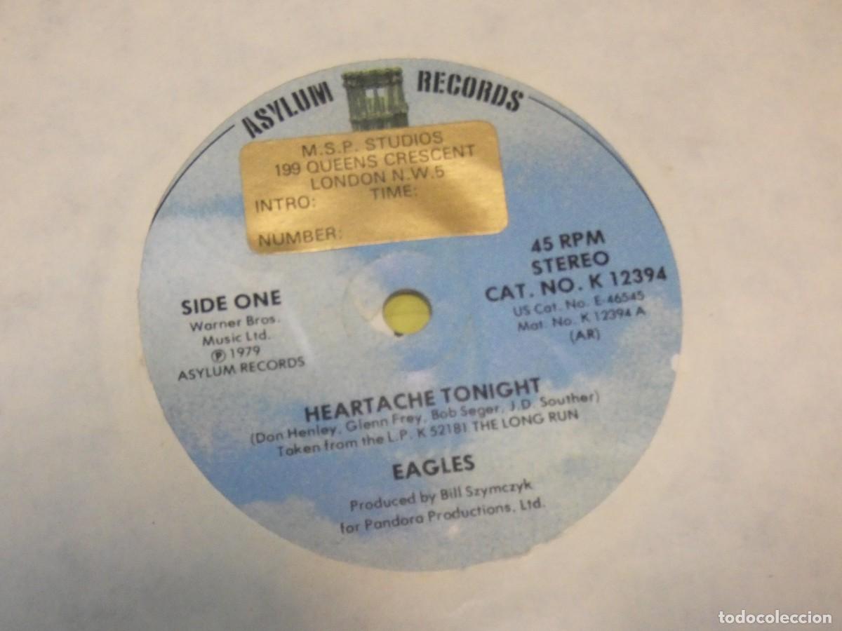 Discos de vinilo: ARKANSAS1980 BOXX695 VINILO 7&rdquo; BUEN ESTADO EAGLES HEARTACHER TONIGHT