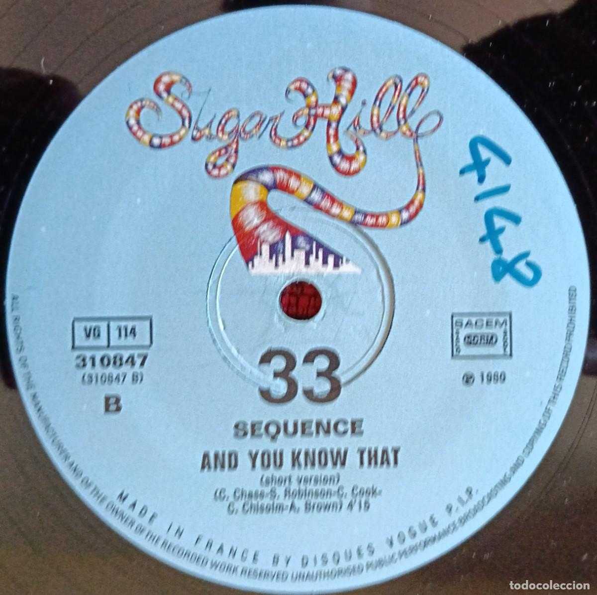 Discos de vinilo: THE SEQUENCE ** And You Know That ** MAXI SINGLE VINILO 1980 - Foto 4