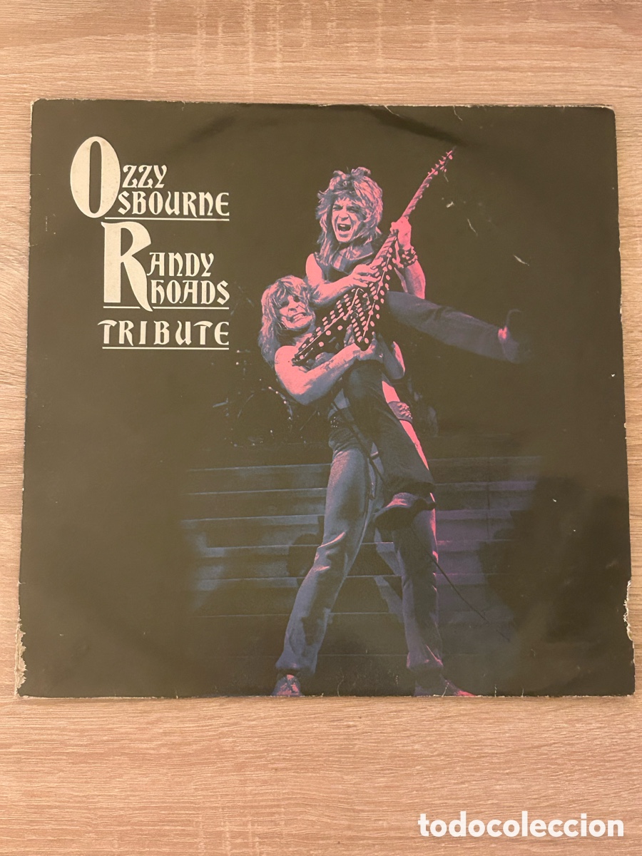 Discos de vinilo: [DOBLE LP VINILO] OZZY OSBOURNE. RANDY RHOADS TRIBUTE. Edici&oacute;n Espa&ntilde;a 1987