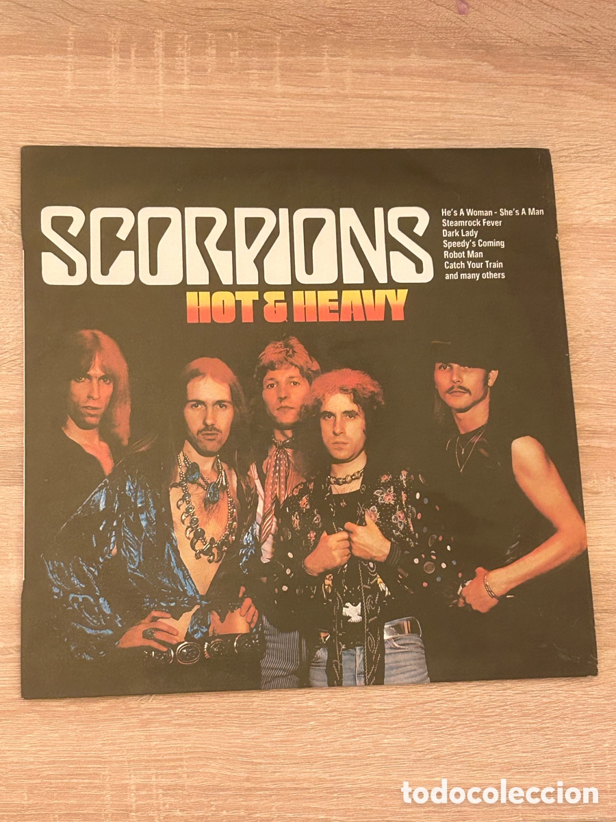 Discos de vinilo: SCORPIONS (HOT & HEAVY) LP ESPA&Ntilde;A 1985 - Foto 1
