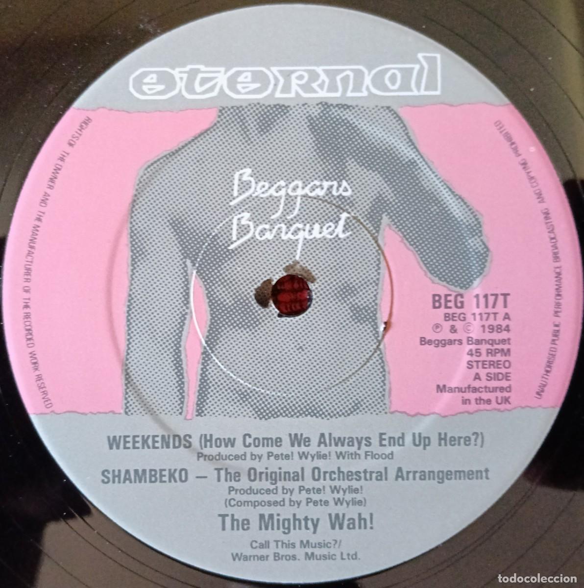 Discos de vinilo: THE MIGHTY WAH! ** Weekends ** MAXI SINGLE VINILO 1984 UK - Foto 3