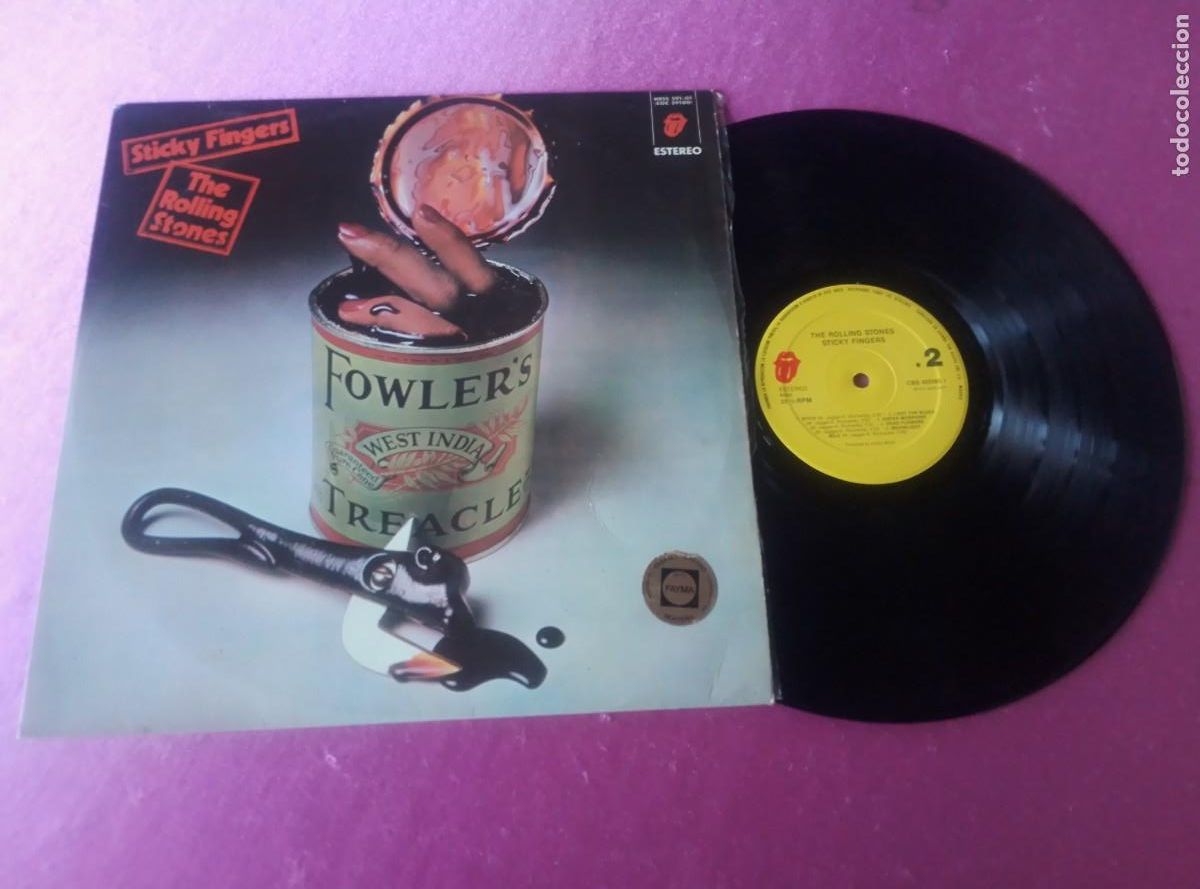Discos de vinilo: THE ROLLING STONES STICKY FINGERS 1987 LP L31 3