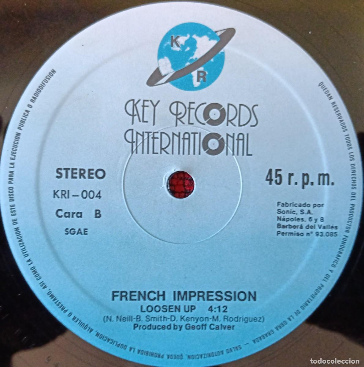 Discos de vinilo: FRENCH IMPRESSION ** Get Up And Dance ** MAXI SINGLE VINILO 1985 - Foto 4