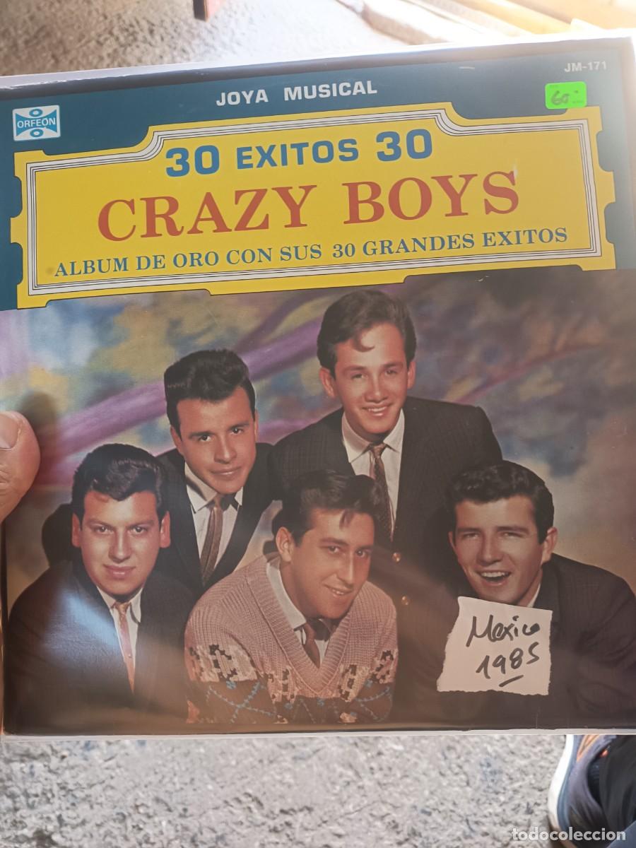 Discos de vinilo: LOTE 331, LP 30 EXITOS CRAZY BOYS,( MEXICO 1985) - Foto 1