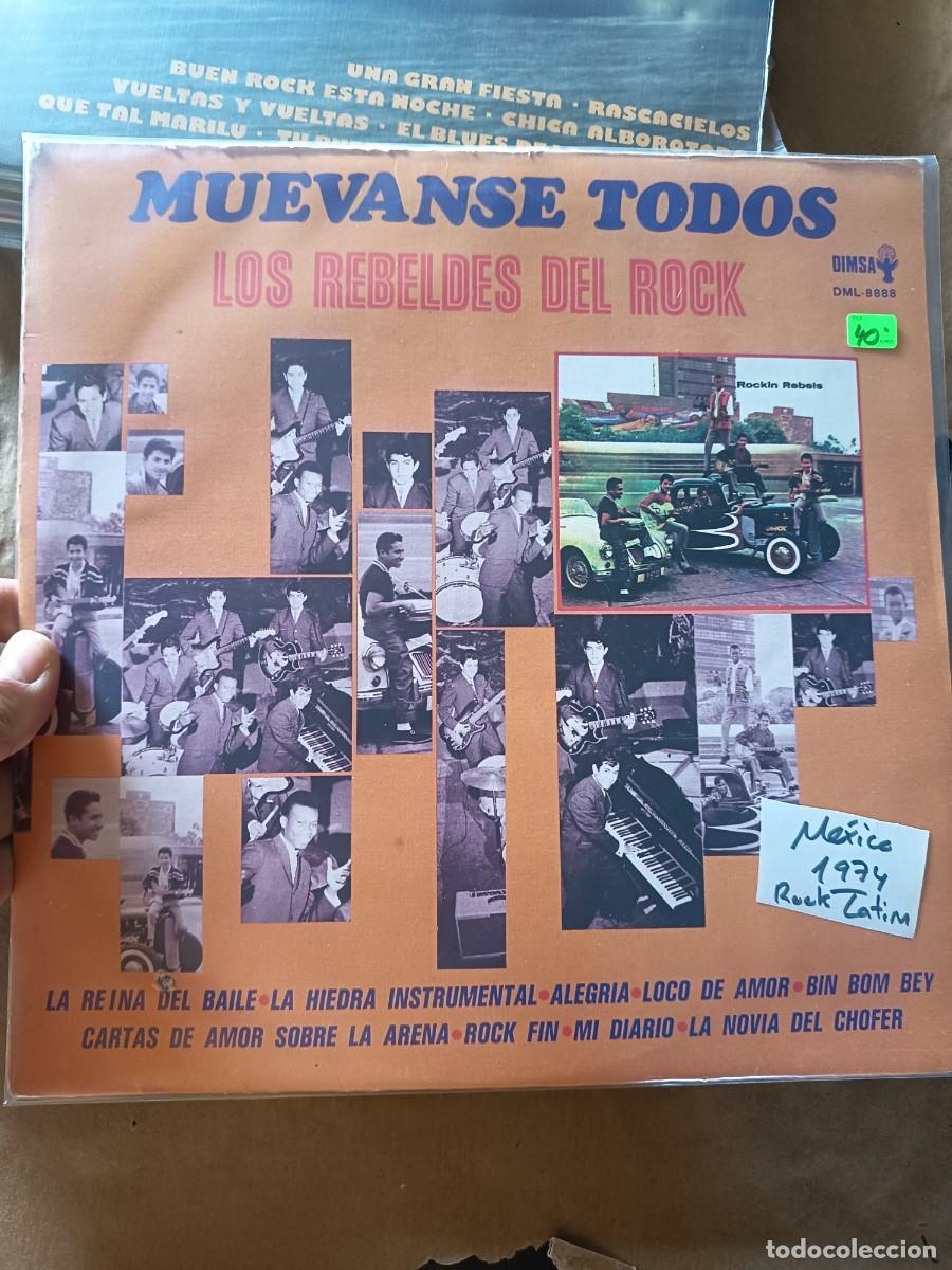 Discos de vinilo: LOTE 336, LP LOS REBELDES DEL ROCK,( MEXICO 1974)