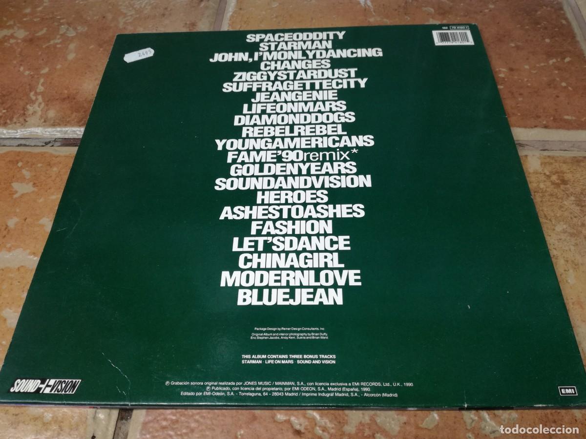 Discos de vinilo: DAVID BOWIE-CHANGESBOWIE-DOBLE LP-ORIGINAL 1990 - Foto 2