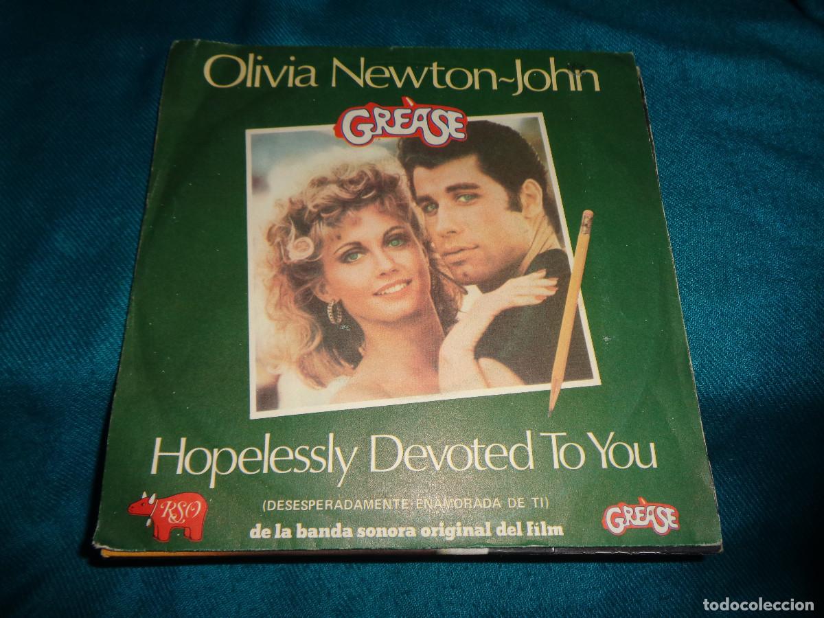 Discos de vinilo: HOPELESSLY DEVOTED TO YOU. OLIVIA NEWTON-JOHN. BSO GREASE. RSO, 1978. SPAIN. IMPECABLE
