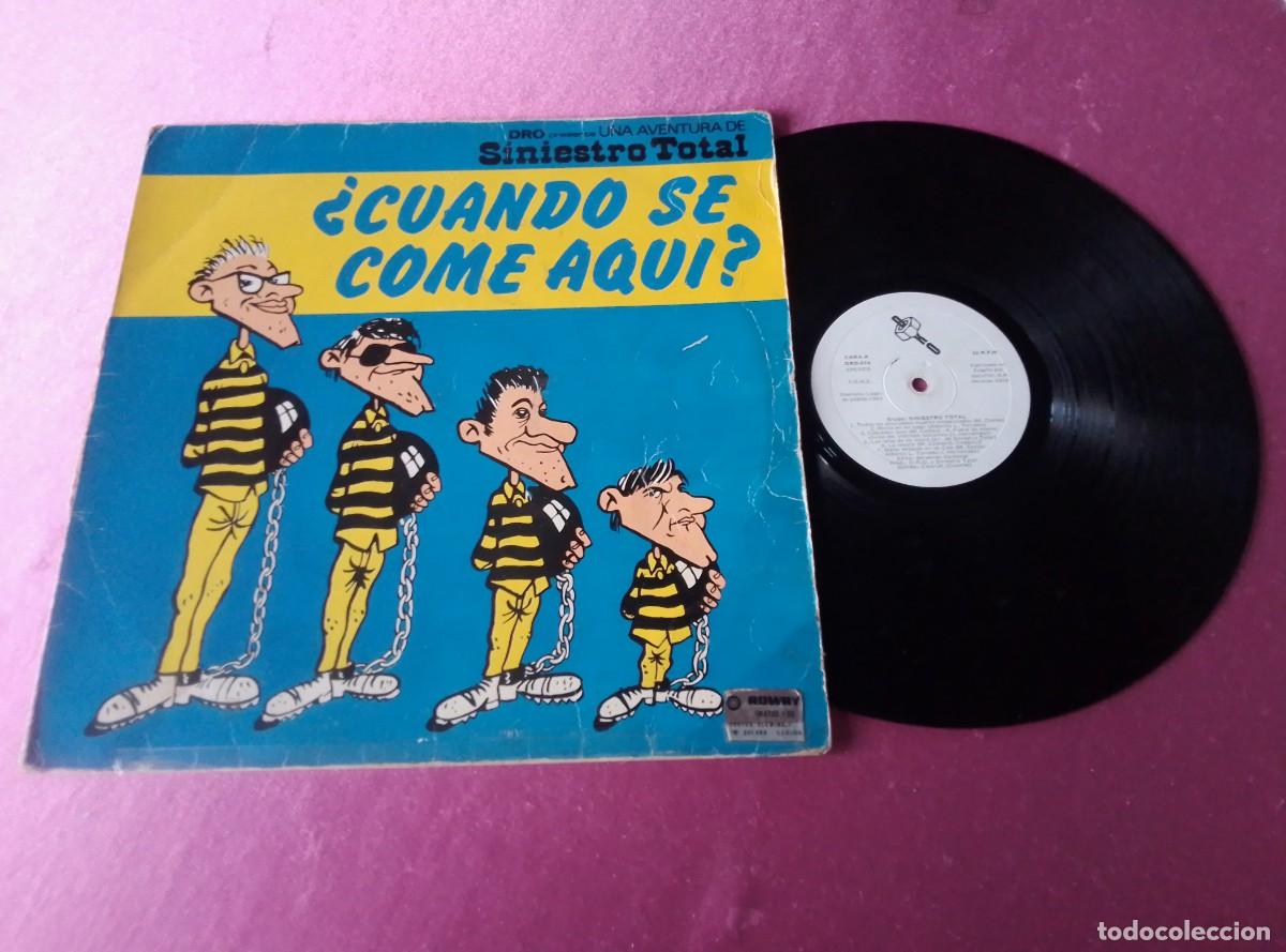 Discos de vinilo: SINIESTRO TOTAL CUANDO SE COME AQU&Iacute; 1982 LP L31 3