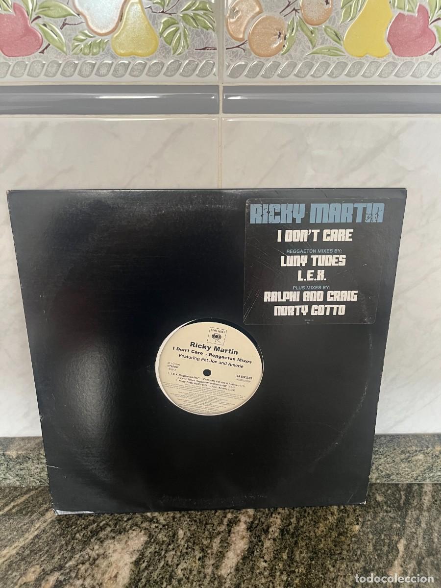 Discos de vinilo: Ricky Martin I Don't Care (Reggaeton Mixes)