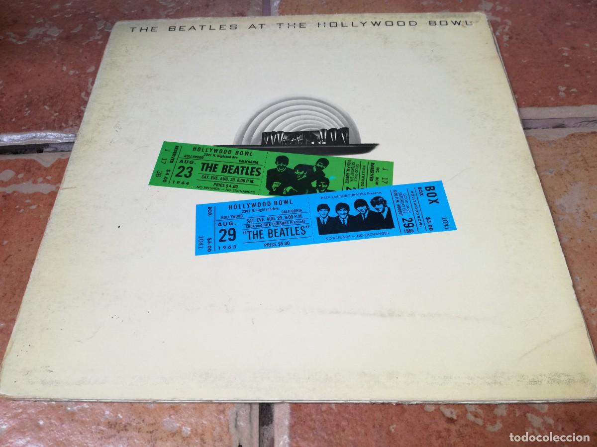 Discos de vinilo: THE BEATLES AT THE HOLLYWOOD BOWL-GATEFOLD-CONTIENE FUNDA INTERIOR ORIGINAL-ORIIGNAL ESPA&Ntilde;OL 1977