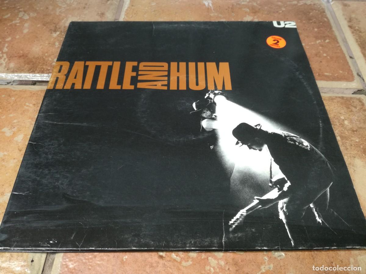 Discos de vinilo: U2-RATTLE AND HUM-DOBLE LP-CONTIENE LOS ENCARTES-ORIGINAL ESPA&Ntilde;OL 1988-EN BUEN ESTADO