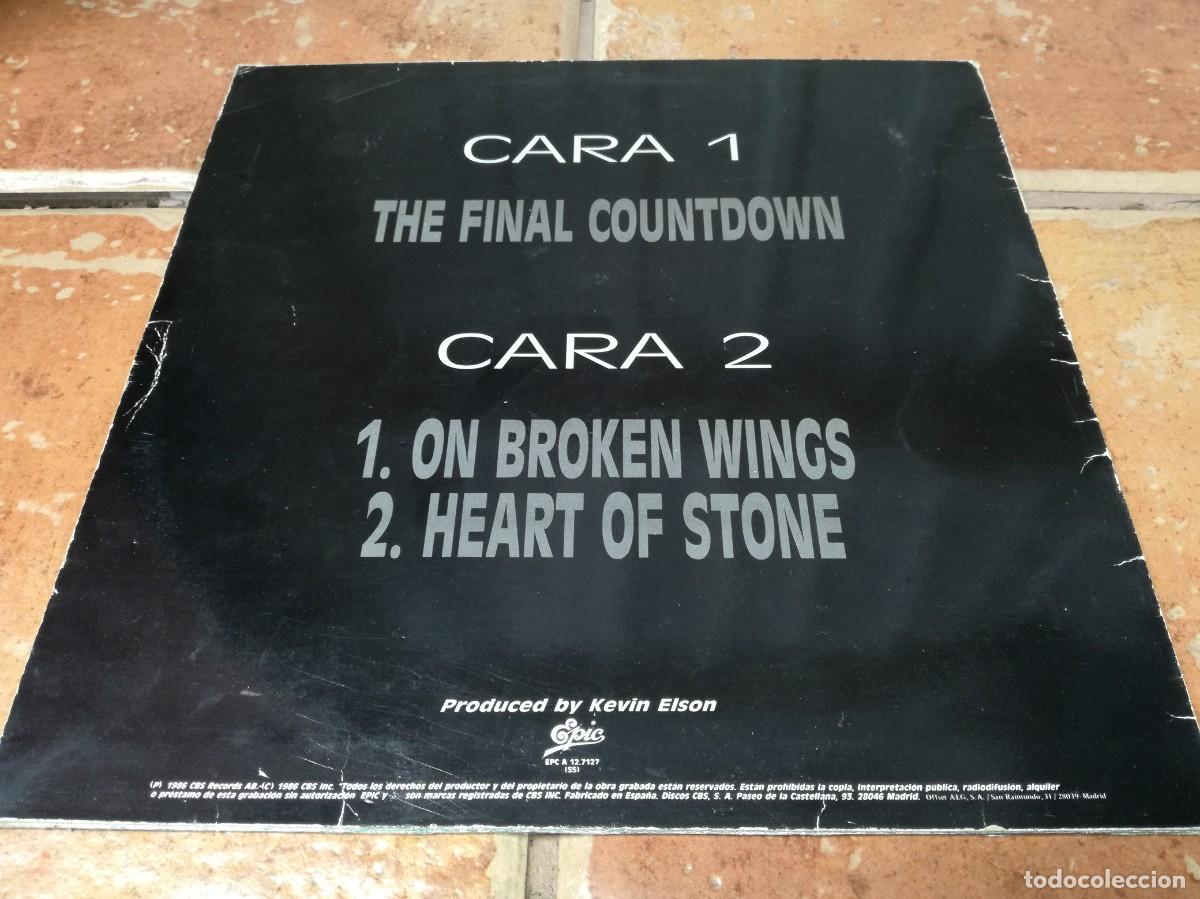 Discos de vinilo: EUROPE-THE FINAL COUNTDOWN-ORIGINAL ESPA&Ntilde;OL 1986 - Foto 2