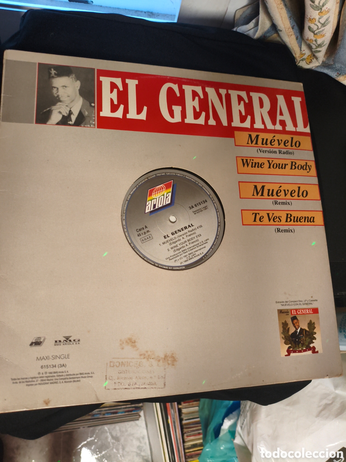 Discos de vinilo: El General&nbsp;&lrm;&ndash;&nbsp;Muevelo Maxisingle