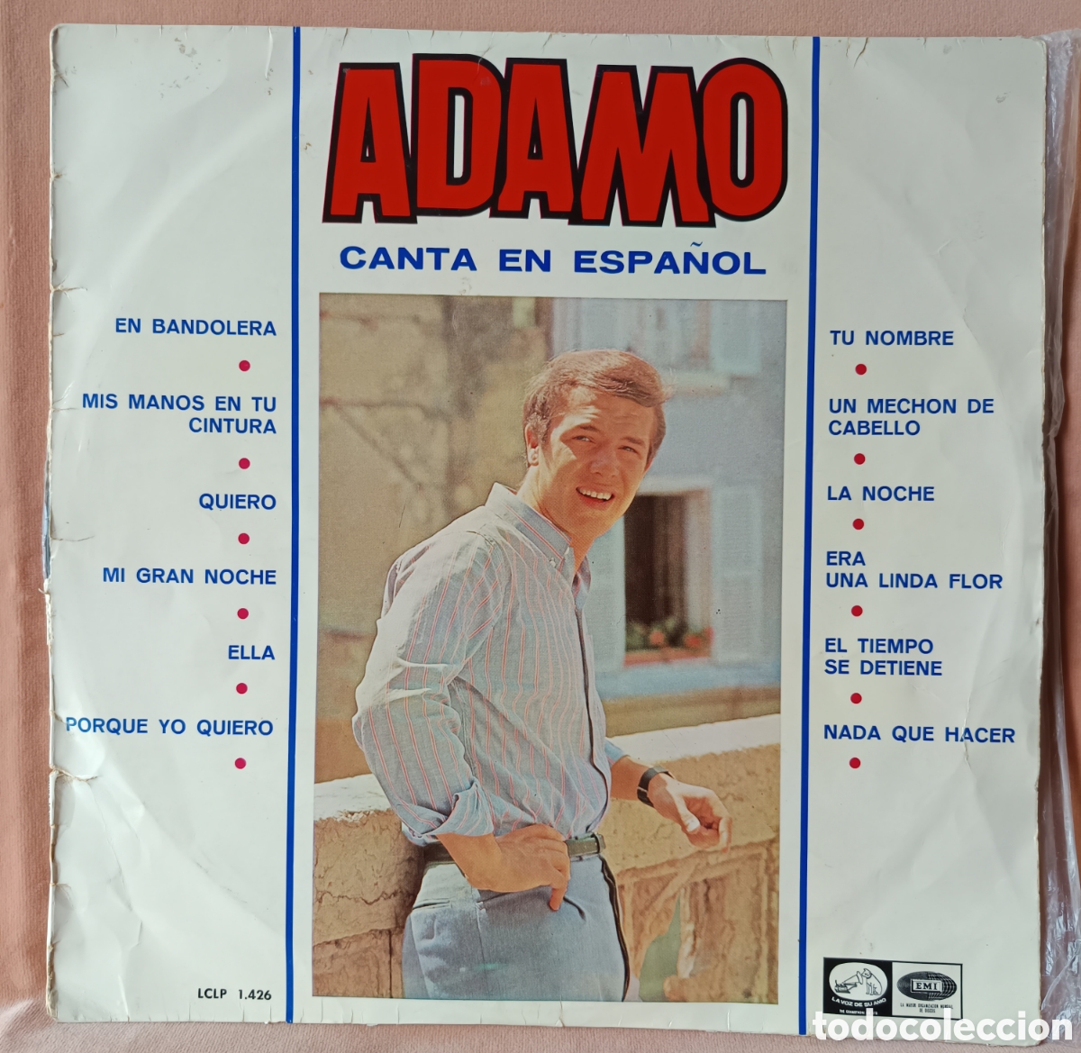 Discos de vinilo: Adamo Cantando en Espa&ntilde;ol - La voz de su amo - Vinilo