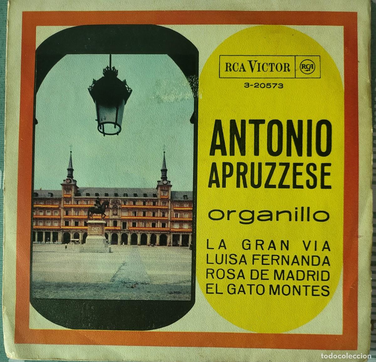Discos de vinilo: Antonio Apruzzese [Organillo] Ep sello RCA Victor editado en Espa&ntilde;a a&ntilde;o 1963...