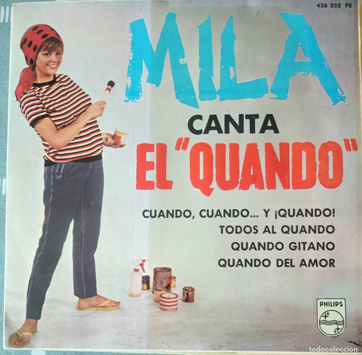 Discos de vinilo: Mila Ep sello Philips editado en Espa&ntilde;a a&ntilde;o 1965...