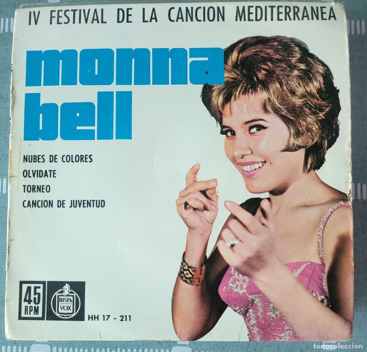 Discos de vinilo: Monna Bell Ep sello Hispavox editado en Espa&ntilde;a a&ntilde;o 1962...