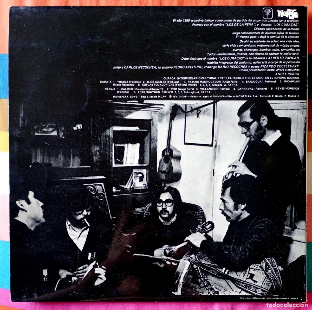 Discos de vinilo: Los Curacas . Norte . 1975 - Foto 2